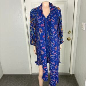 Vintage 90s Diane Fries Women's Dress Polyester Pleated Chain Long Sleeve M3-20